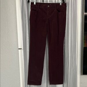 St. John's Bay Straight Leg Corduroy Pants - Burgundy